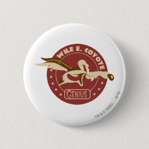 Wile E. Coyote Genius 2 Inch Round Button