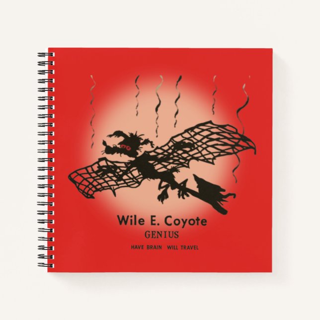 WILE E. COYOTE™ | Genius - Have Brain Will Travel Notebook (Front)