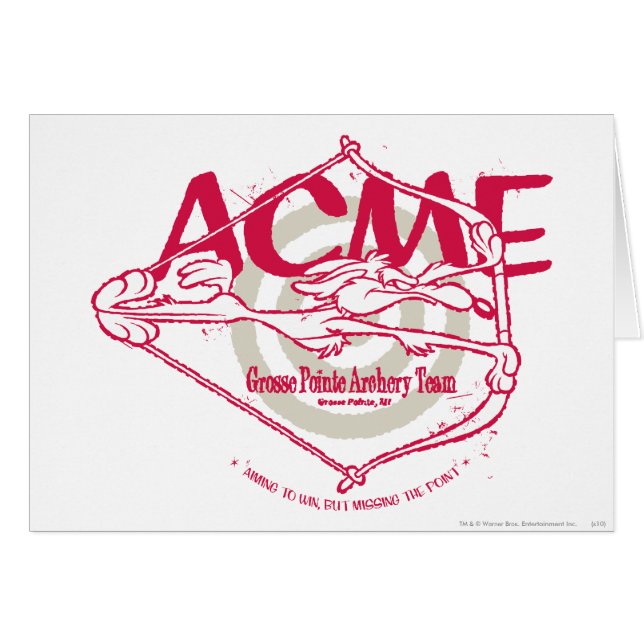 WILE E. COYOTE™ Grosse Pointe Équipe de tir à l'ar (Devant horizontal)