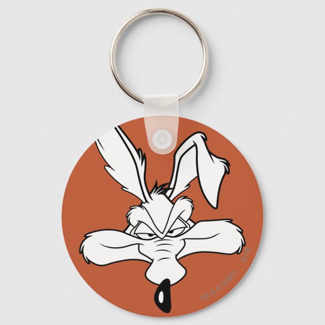 Wile E. Coyote Happy Head Shot Keychain (Front)