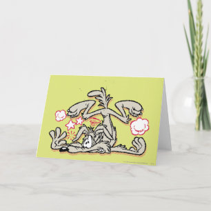 Wile E. Coyote Hard Landing Card