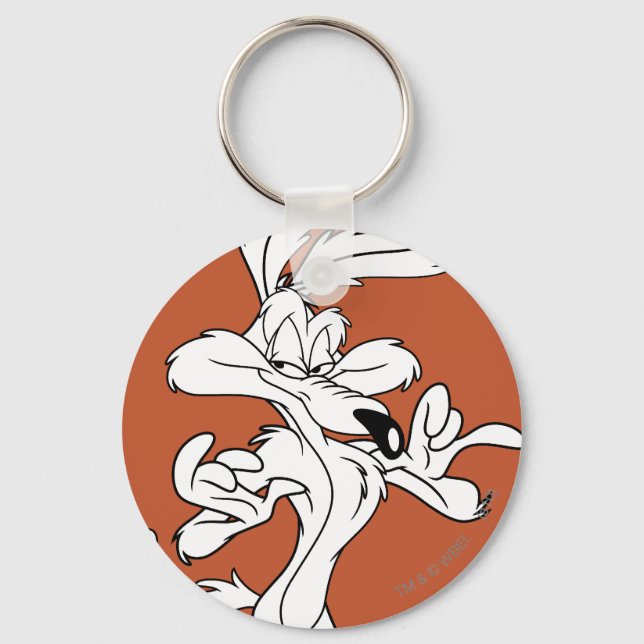 WILE E. COYOTE™ Looking Pleased Keychain (Front)