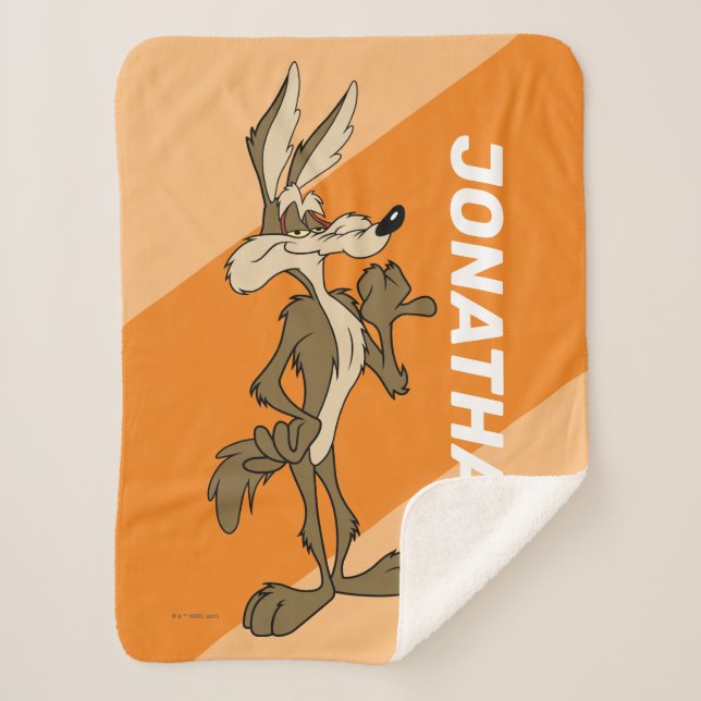 WILE E. COYOTE™ Looking Proud Sherpa Blanket (Front)