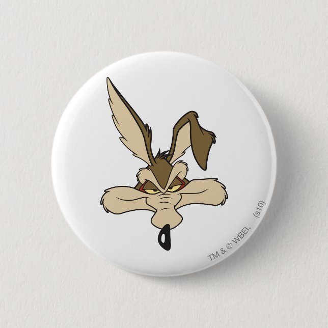 WILE E. COYOTE™ Pleased Head Shot 2 Inch Round Button (Front)