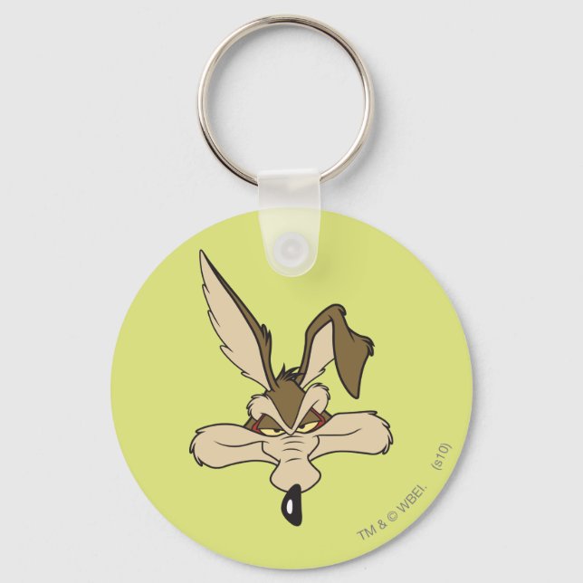 WILE E. COYOTE™ Pleased Head Shot Keychain (Front)