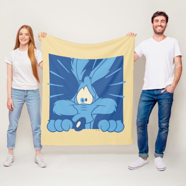 WILE E. COYOTE™ Shocked Expression Fleece Blanket (In Situ)