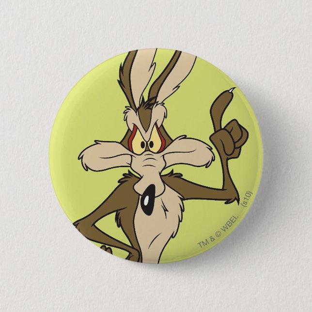 WILE E. COYOTE™ Standing Tall 2 Inch Round Button (Front)