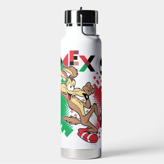 WILE E. COYOTE™ Team Mexico Soccer Graphic Water Bottle (Left)