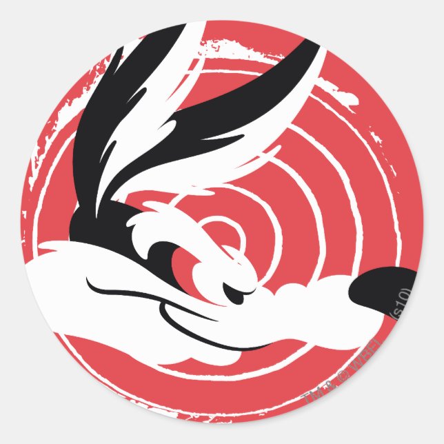WILE E. COYOTE™ Warner Bros. Presents poster Classic Round Sticker (Front)