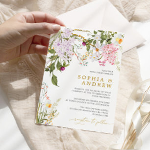 Wilflowers Wedding Invitation