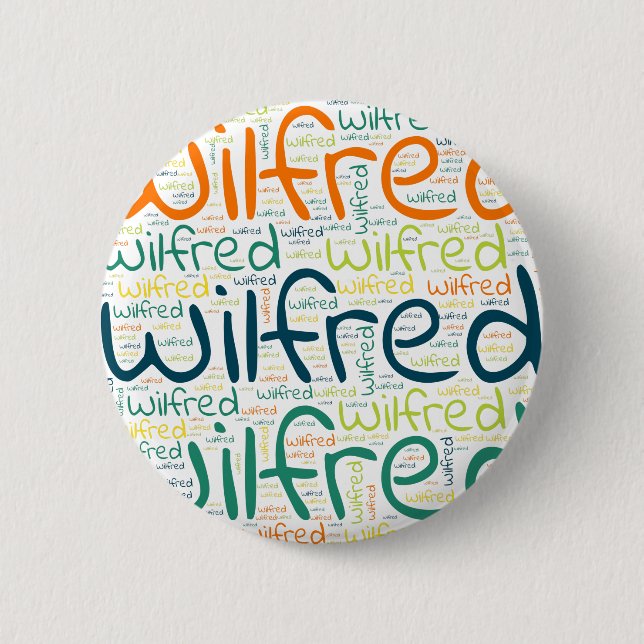 Wilfred 2 Inch Round Button (Front)