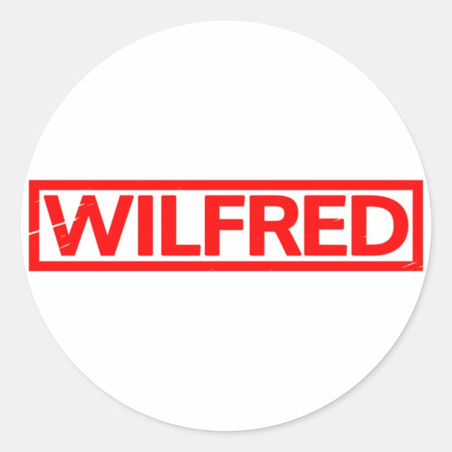 Wilfred Stamp Classic Round Sticker (Front)