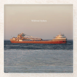 Wilfred Sykes glass coaster