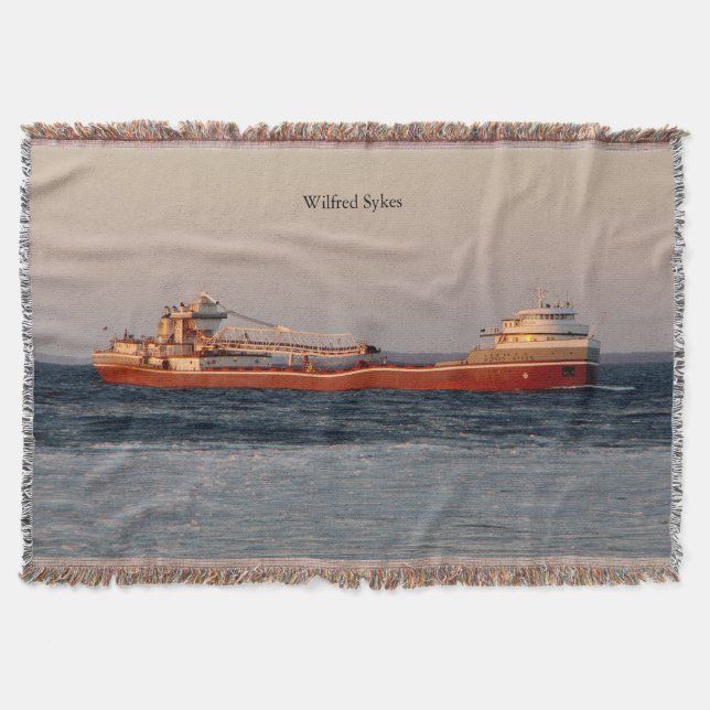 WIlfred Sykes throw blanket (Front)
