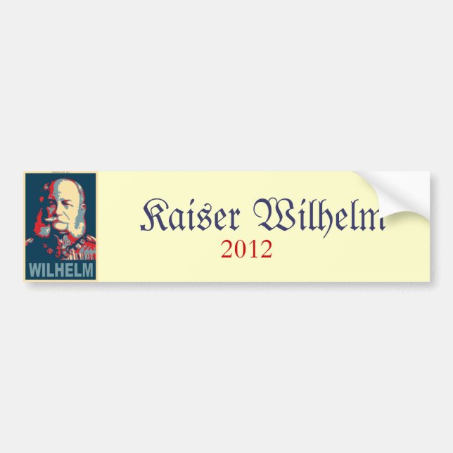 Wilhelm 2012 Bumper Sticker (Front)