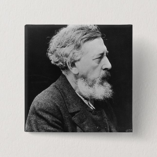 Wilhelm Liebknecht 2 Inch Square Button (Front)