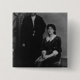 Wilhelm Liebknecht and Eleanor Aveling 2 Inch Square Button