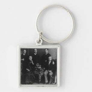 Wilhelm Liebknecht and his family Keychain