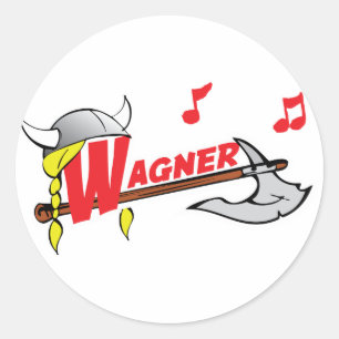 Wilhelm Ricahrd Wagner - German Composer Musician Classic Round Sticker