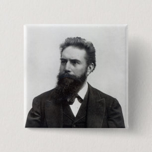 Wilhelm Rontgen 2 Inch Square Button