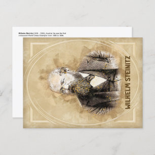 Wilhelm Steinitz, chess player Postcard