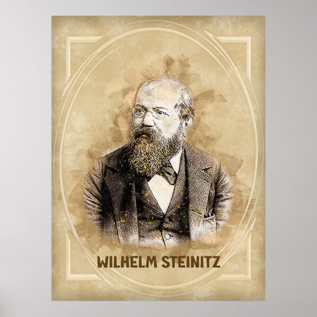Wilhelm Steinitz, chess player  Poster (Front)