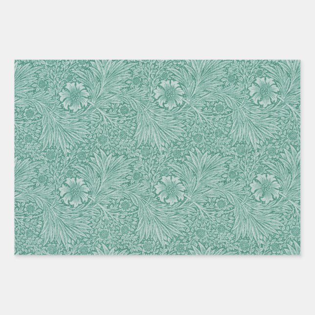 Wiliam Morris Floral Wallpaper Wrapping Paper Sheet (Front)