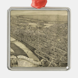 Wilkes-Barre, Pennsylvania (1889) Metal Ornament