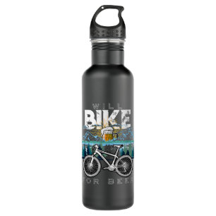 Will Bike Beer Cycling Biking Beer Lover Drinking3 710 Ml Water Bottle