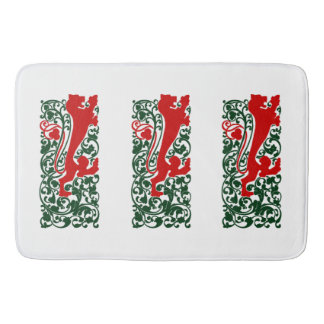 Will Bradley Heraldic Lion Bath Mat