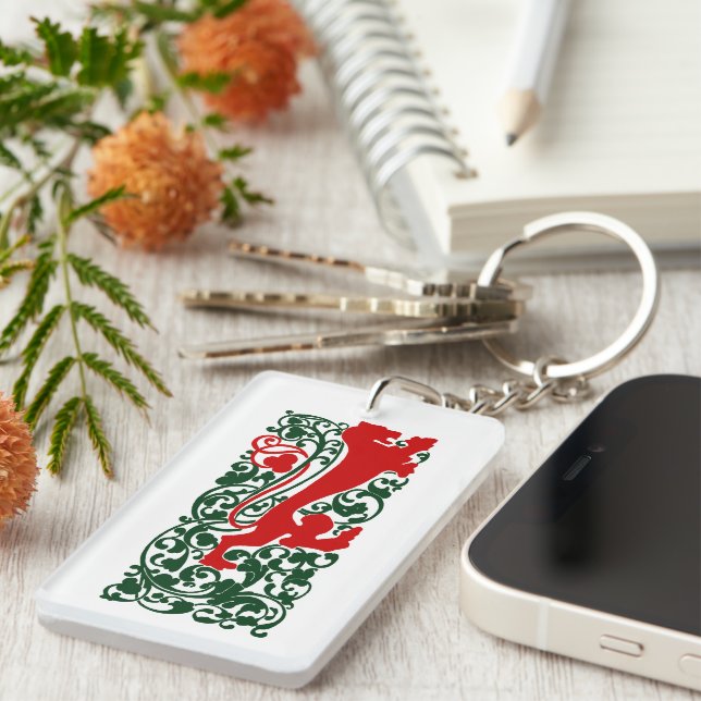 Will Bradley Heraldic Lion Keychain (Front Right)