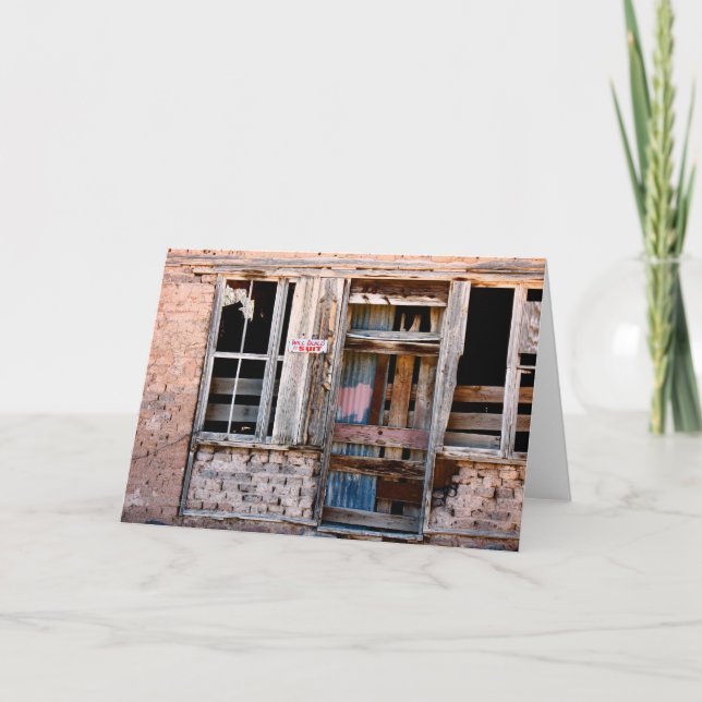 Will Build To Suit, Blank Note Card (Front)