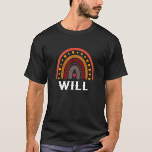 Will Colourful Rainbow Funny Men / Boy / Baby Name T-Shirt