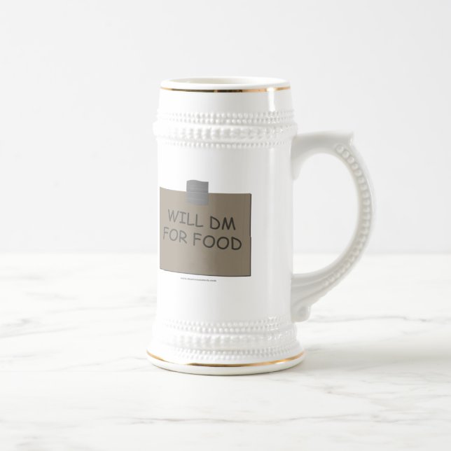 Will DM For Food Beer Stein (Right)