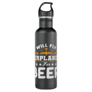 Will Fix Airplanes For Beers Mechanic Engineer Fun 710 Ml Water Bottle