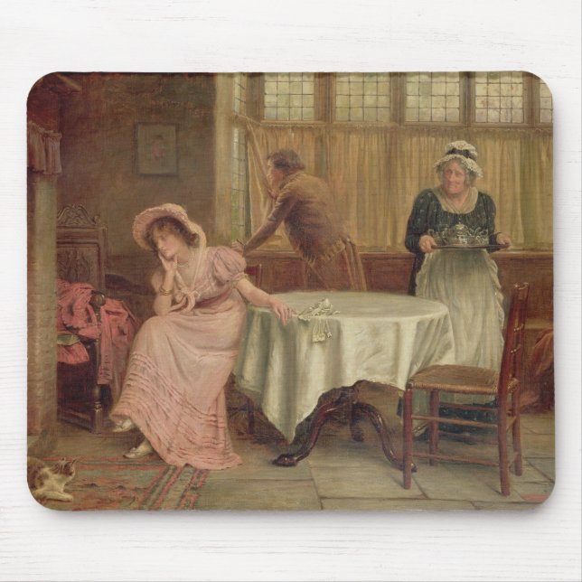 'Will He Come?' (oil on canvas) Mouse Pad (Front)