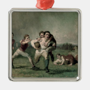 Will he do it? metal ornament