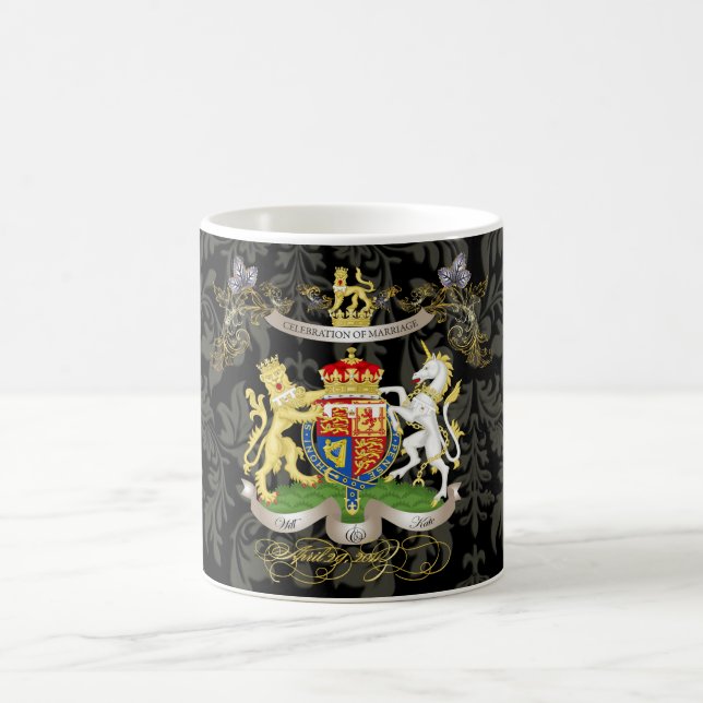 Will+Kate Memorabilia Mugs, customizable colour! Coffee Mug (Center)