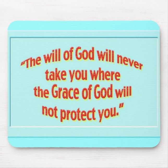 will of God sticker 1 Mouse Pad (Front)