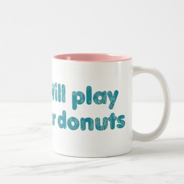 will Play French Horn for Doughnuts Two-Tone Coffee Mug (Right)