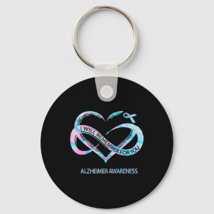 Will Remember For You Alzheimerheimer Awareness Keychain