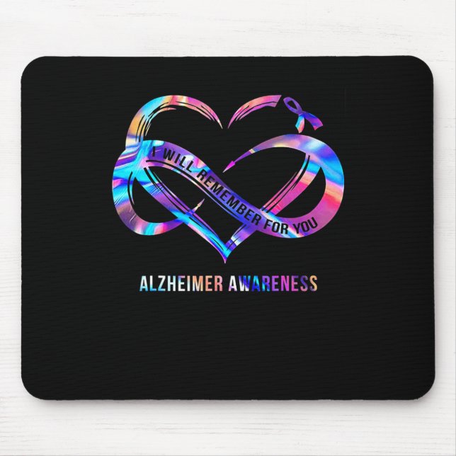 Will Remember For You Alzheimerheimer Awareness  Mouse Pad (Front)
