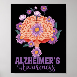 Will Remember For You Brain Alzheimerheimer's Awar Poster