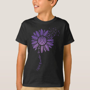 Will Remember For You Purple Sunflower Alzheimerhe T-Shirt