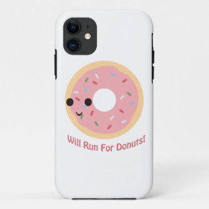 Will Run for Doughnuts iPhone 11 Case