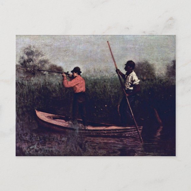 Will Schuster And Blackman Going Shooting Postcard (Front)