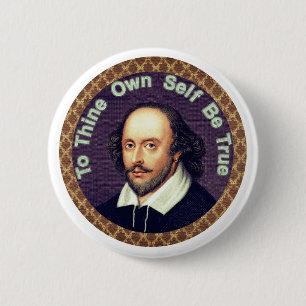 Will Shakespeare 2 Inch Round Button