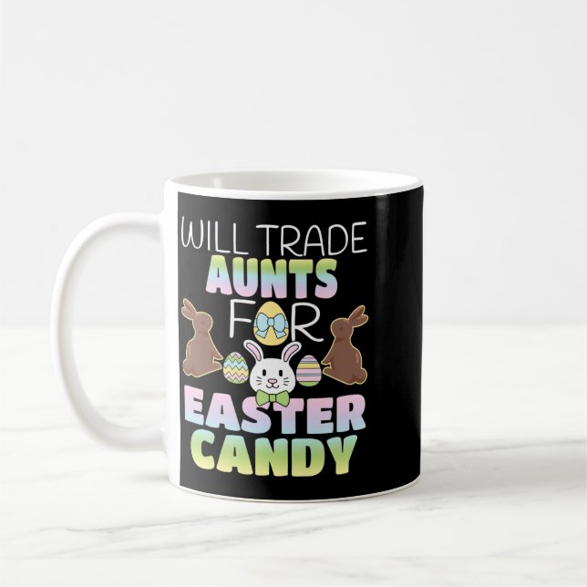 Will Trade Aunts For Easter Candy Cute Kids Coffee Mug (Left)