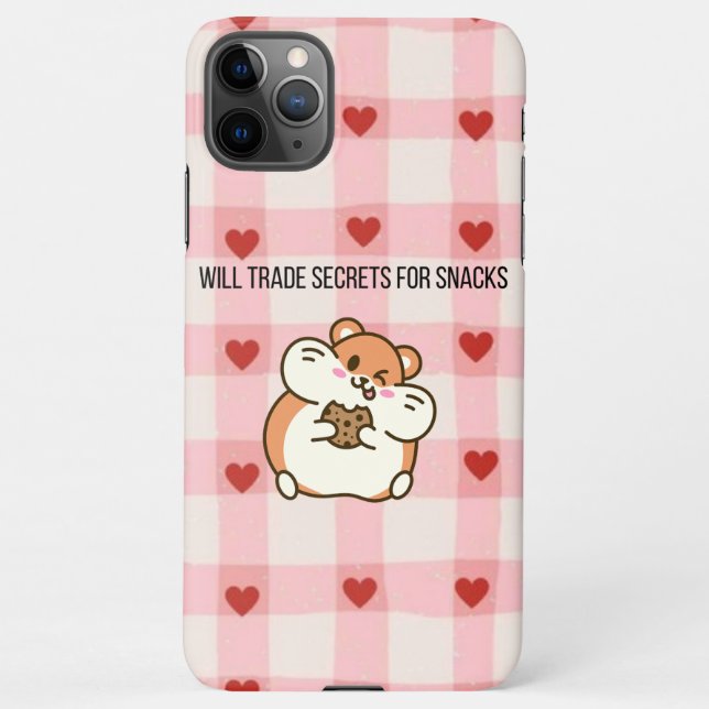 Will Trade Secrets for Snacks |  iPhone Case (Back)