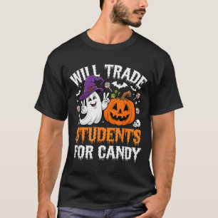 Will Trade Students For Candy Halloween Teacher Sc T-Shirt